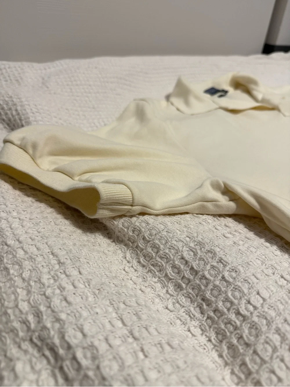 Ralph Lauren Polo Shirt in Light Cream with Embroidered Pony